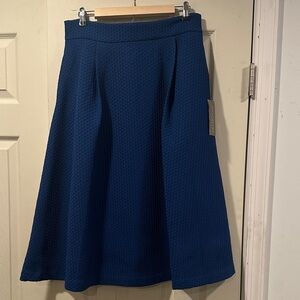 New York & Company Eva Mendes Royal Blue A-Line Skirt